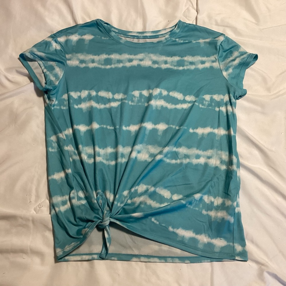 32 Degrees Aqua Tie-Dye Short Sleeve Tee